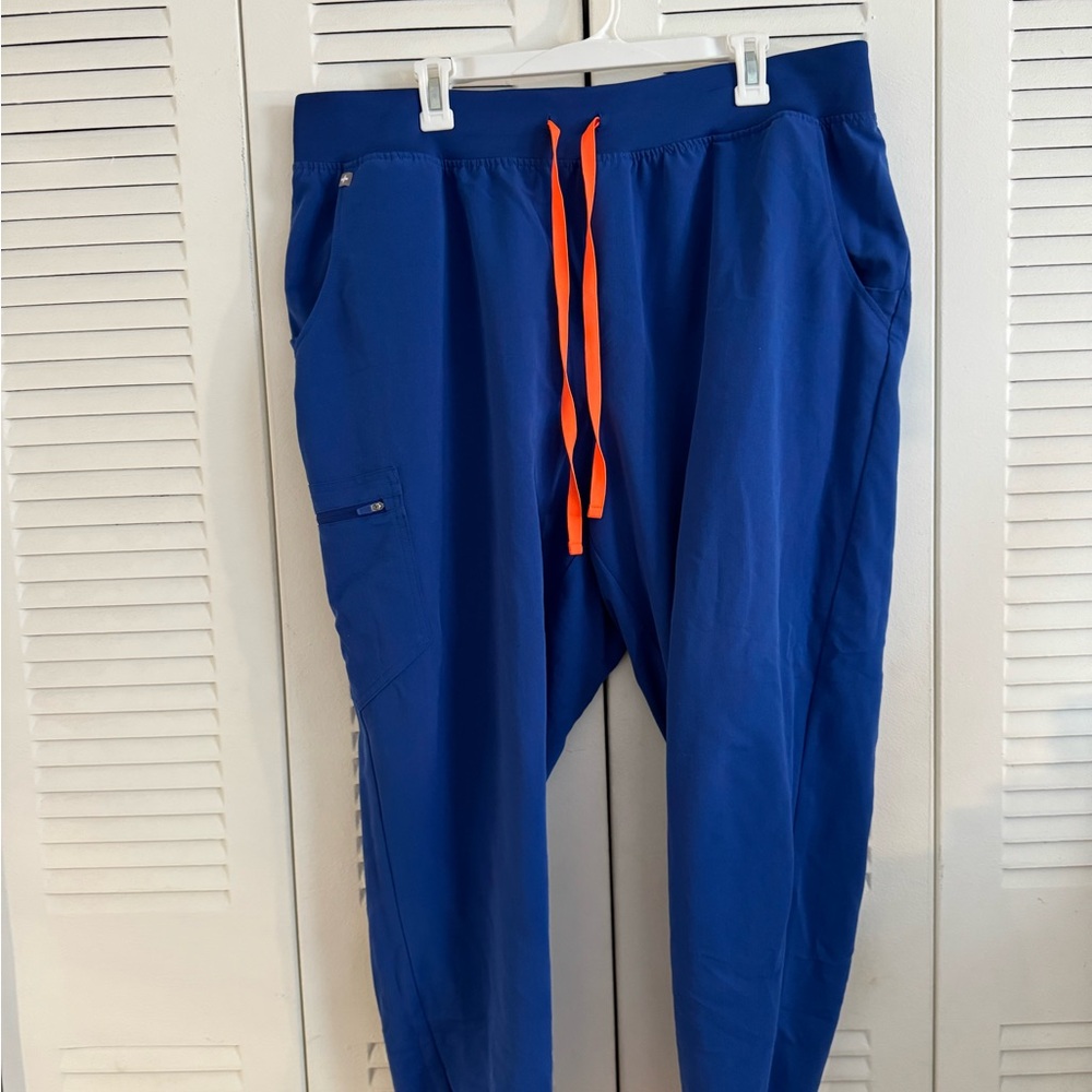 Figs Royal Blue Women’s High Waisted Zamora Joggers, Scrub Pants